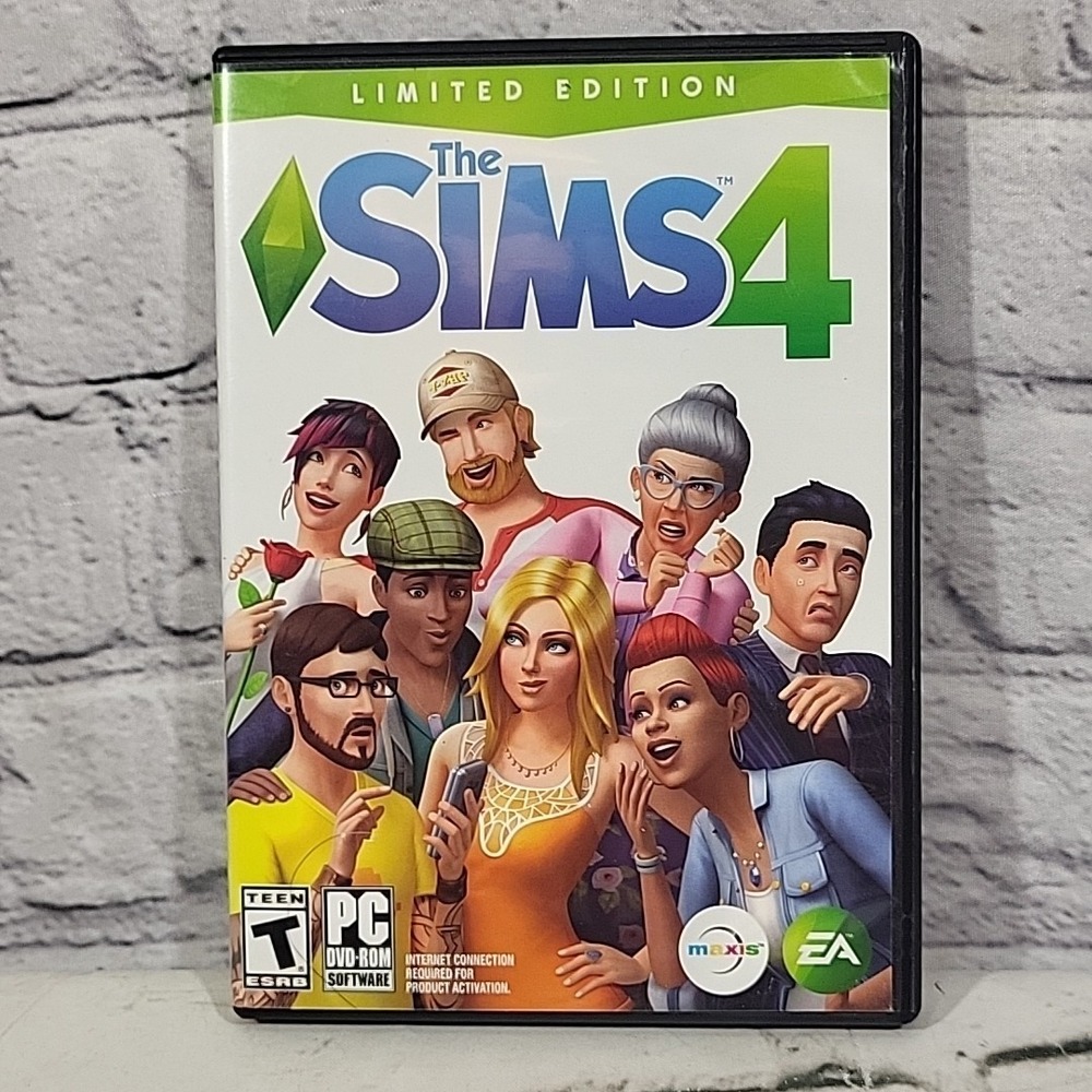 The Sims 4 Limited Edition (PC DVD-ROM, 2014) 2-Disc Set‎ Complete With Insert
